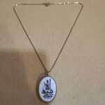 Price and Buy Two-Sided Brass Resin Necklace – Hasbi Allah & Bismillah Suitable for Women
