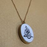 Price and Buy Two-Sided Brass Resin Necklace – Hasbi Allah & Bismillah Suitable for Women - Image 5