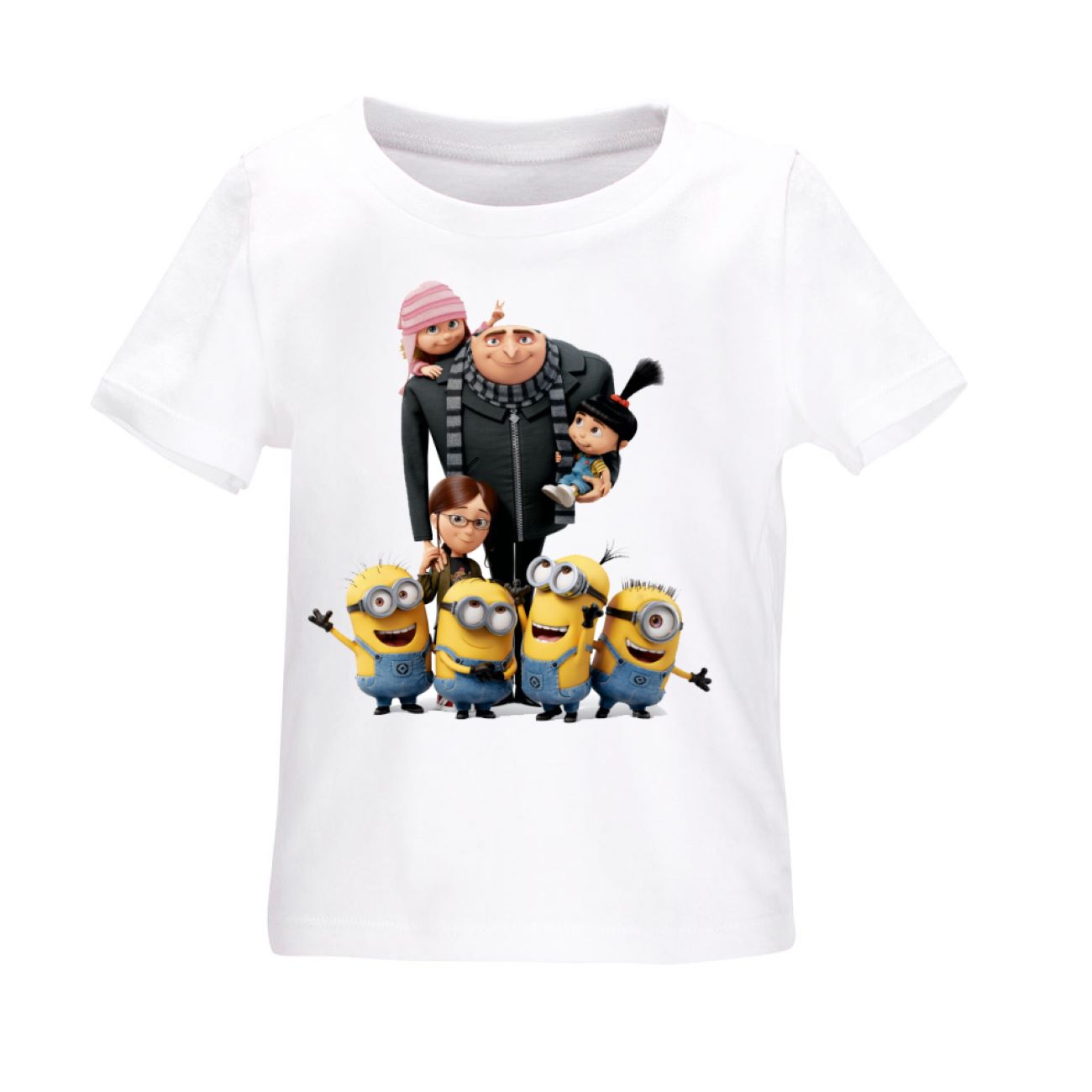 Price and Buy Ultra-Soft 100% Cotton Short Sleeve T-Shirt for Kids – Minion Family Design_6902b8bf01365.jpeg Price and Buy Ultra-Soft 100% Cotton Short Sleeve T-Shirt for Kids – Minion Family Design - Image 1