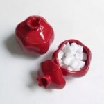 Price and Buy Unique Ceramic Sugar Bowl with Pomegranate Design