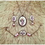 Price and Buy Unique Embroidered Bracelet and Necklace & Earing Set for a Chic Look