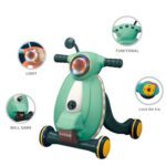 Price and Buy Unique Motorbike Baby Walker – Convertible Scooter with Musical Panel & Safety Brake - Image 4