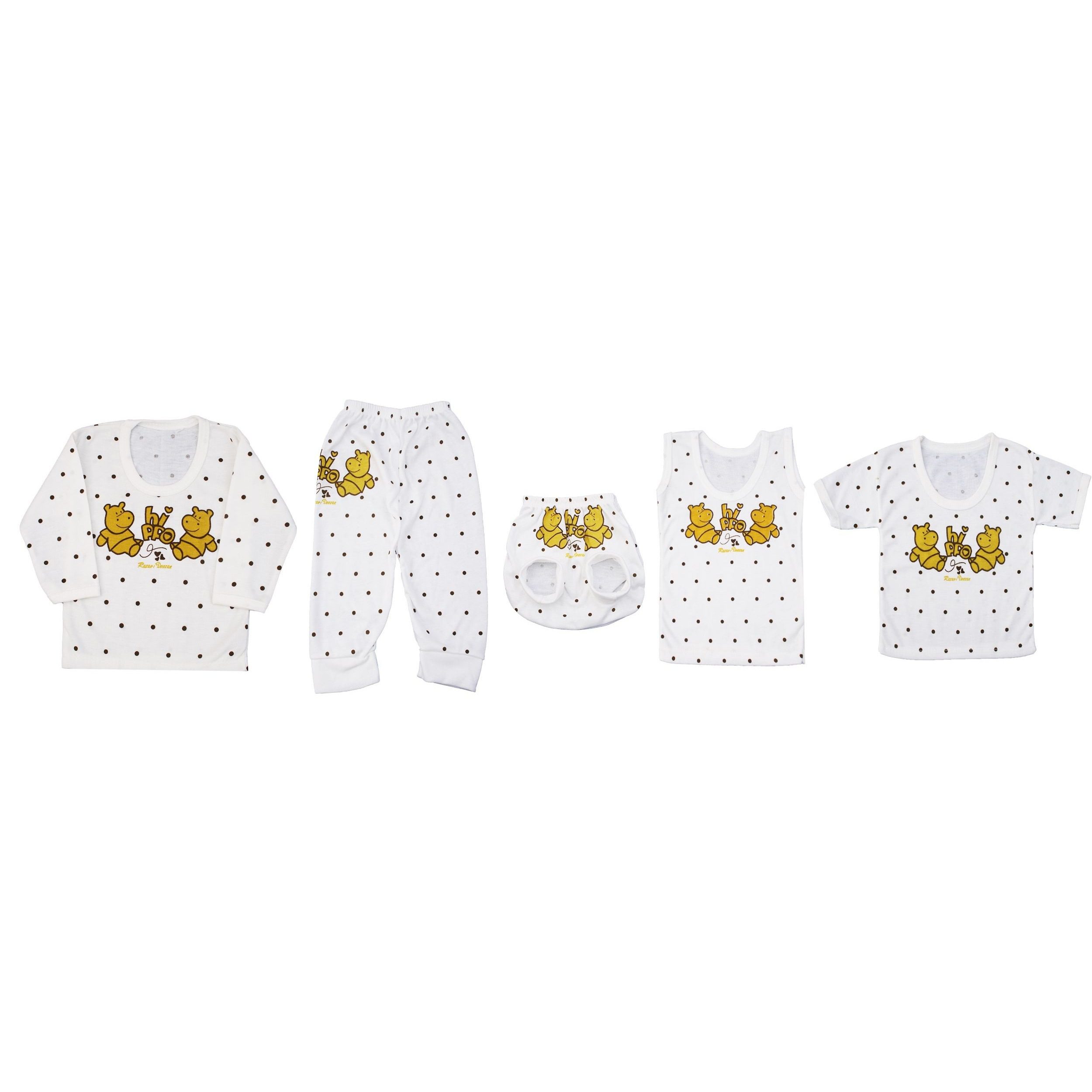 Price and Buy Unisex Baby Clothing Set with Hippo Design 5 Pieces_68ffd343bbdec.jpeg Price and Buy Unisex Baby Clothing Set with Hippo Design 5 Pieces - Image 3