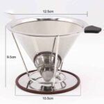 Price and Buy V60 Coffee Dripper – Metal Coffee Filter for Brewing at Home and Work Environment - Image 3
