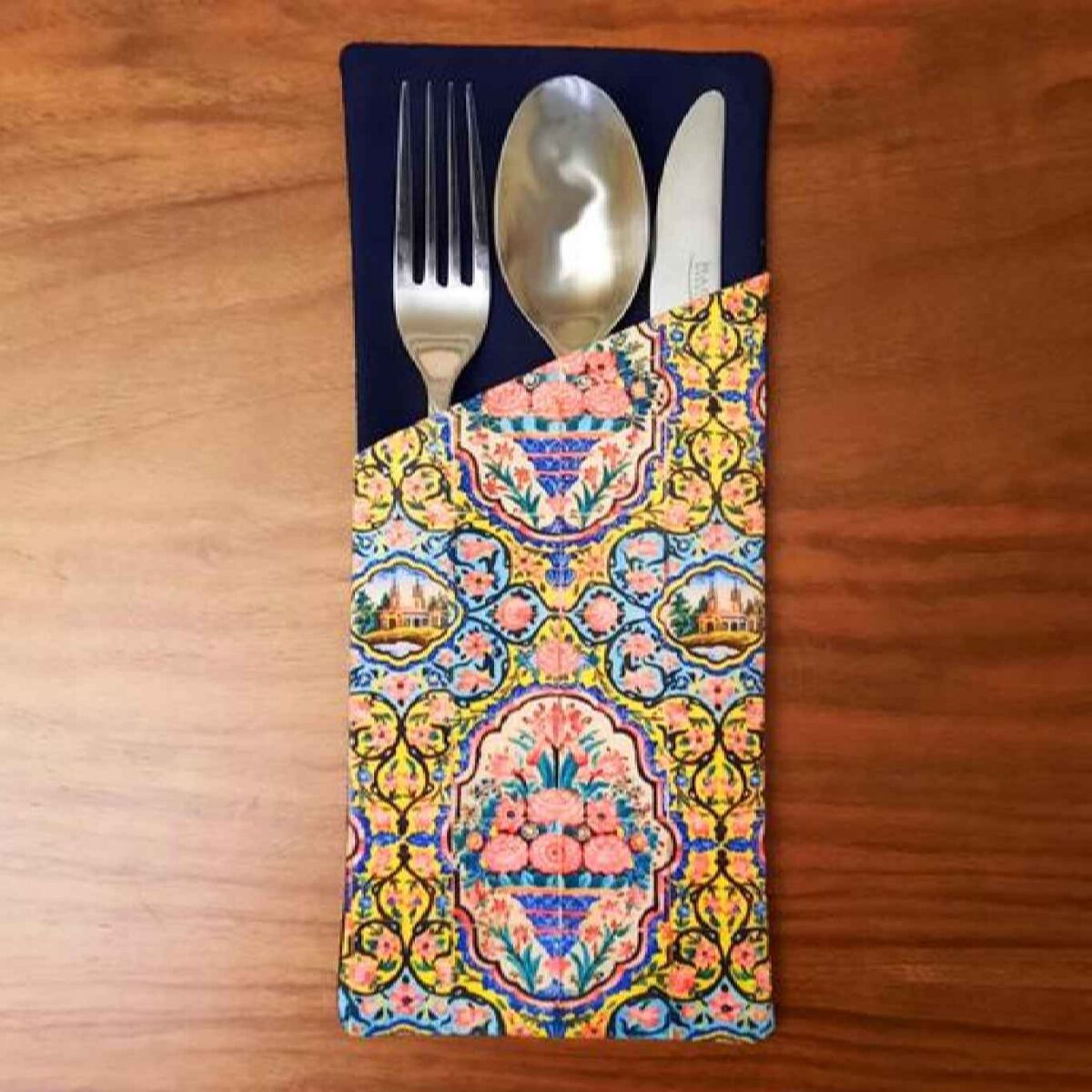 Price and Buy Velvet Cutlery Pouch – Intricate Floral Design for Stylish Settings
