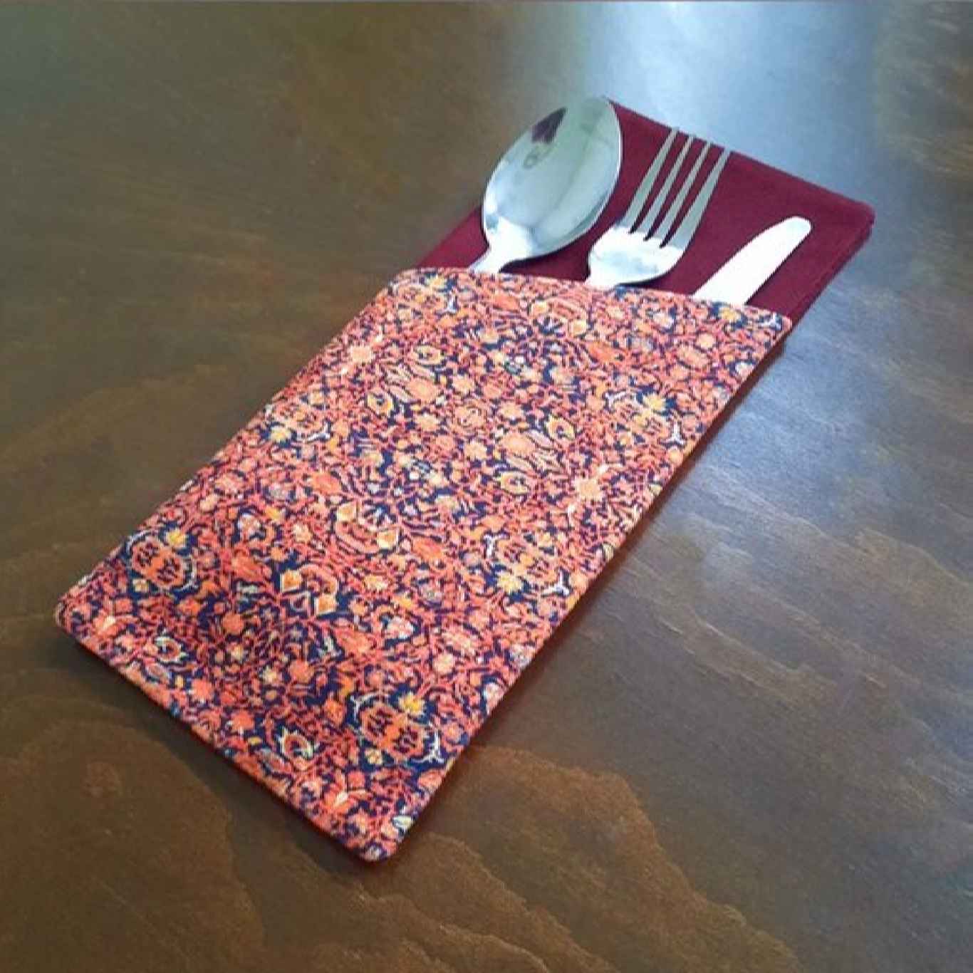 Price and Buy Velvet Cutlery Pouch with Whirling Dervish Design – Unique Table Decor - Image 3