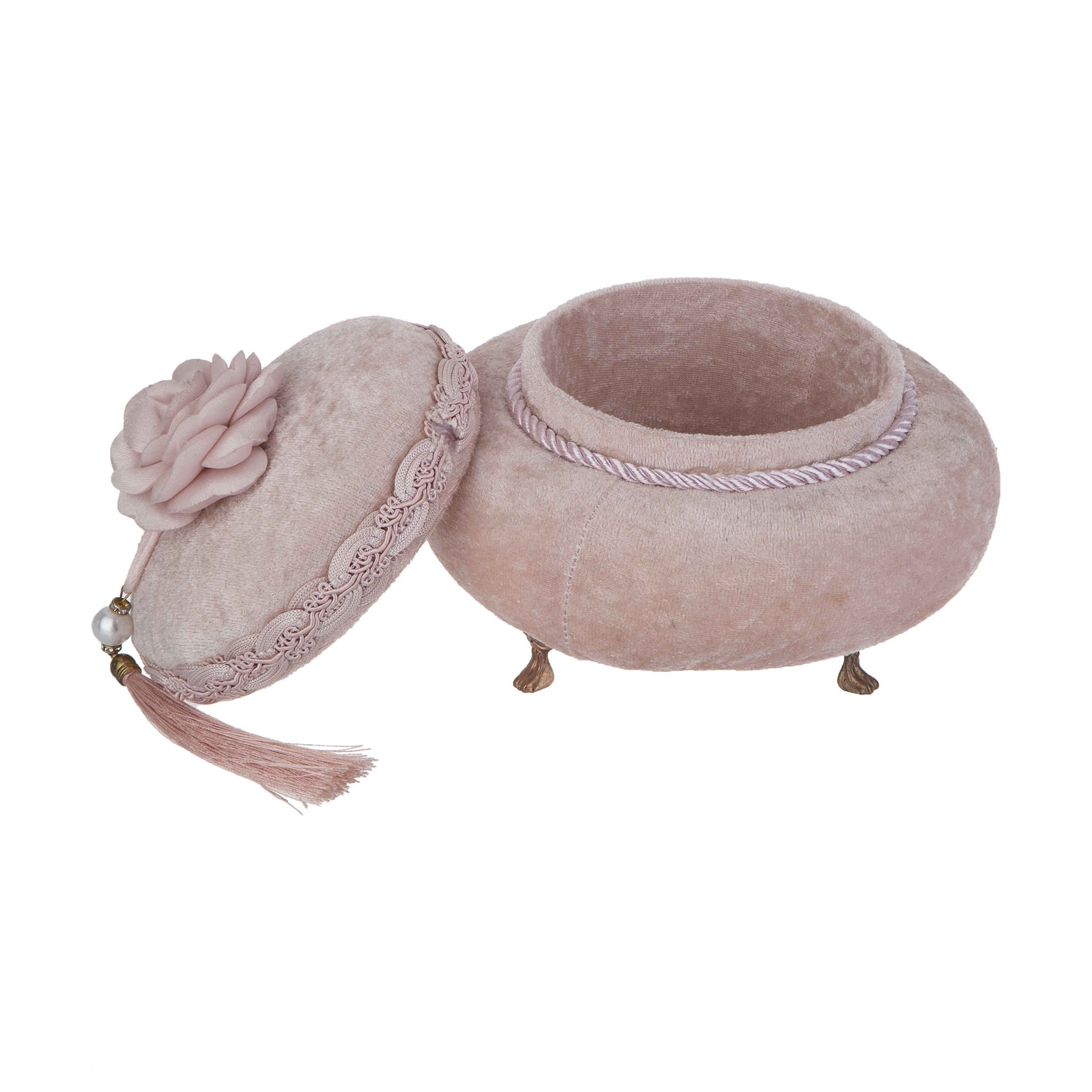 Price and Buy Velvet Jewelry Box With Flower Handle Model Chic - Image 4