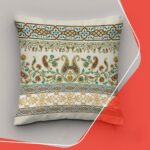 Price and Buy Velvet Persian-Inspired Cushion Cover with Floral Paisley Print (2x)