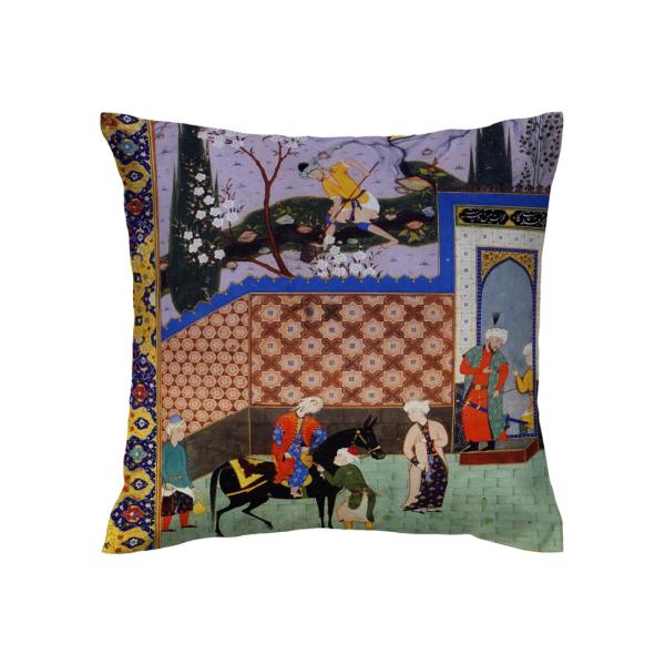 Price and Buy Velvet Printed Cushion Cover – Shahnameh Design (Set of 2)_68f6508362305.jpeg Price and Buy Velvet Printed Cushion Cover – Shahnameh Design (Set of 2)