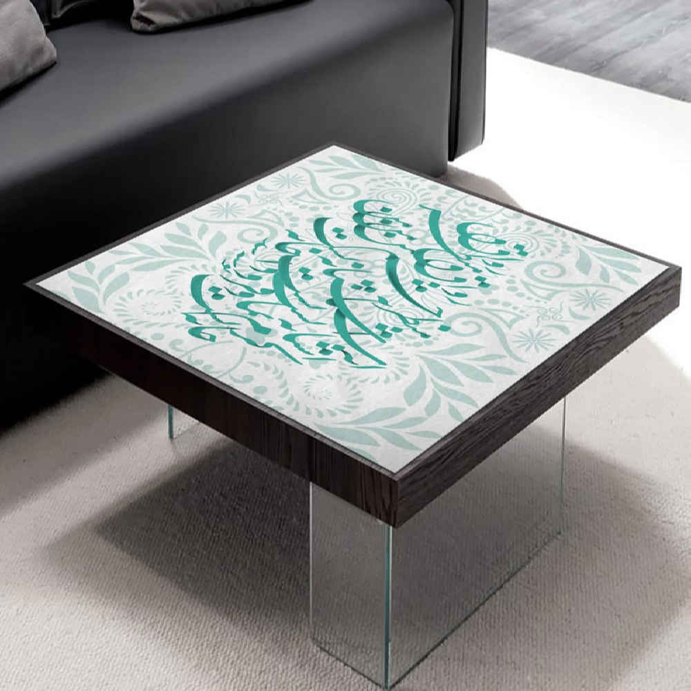 Price and Buy Velvet Tablecloth Persian Calligraphy Inspired Design Ashianeh - Image 3