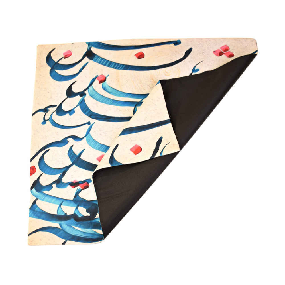 Price and Buy Velvet Tablecloth Persian Calligraphy Inspired Design Safir - Image 3