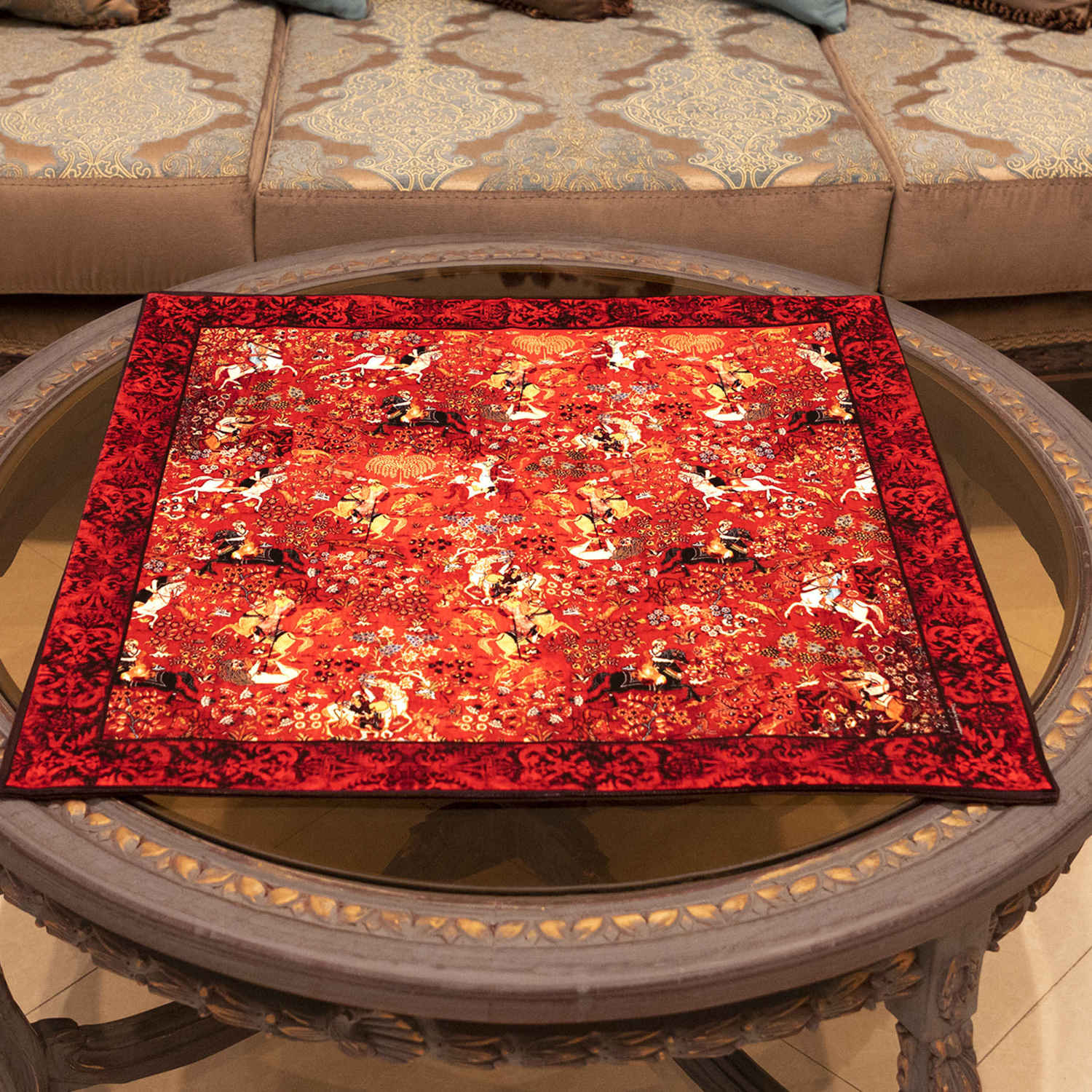 Price and Buy Velvet Tablecloth Persian Elegance Inspired Design Shekarghah