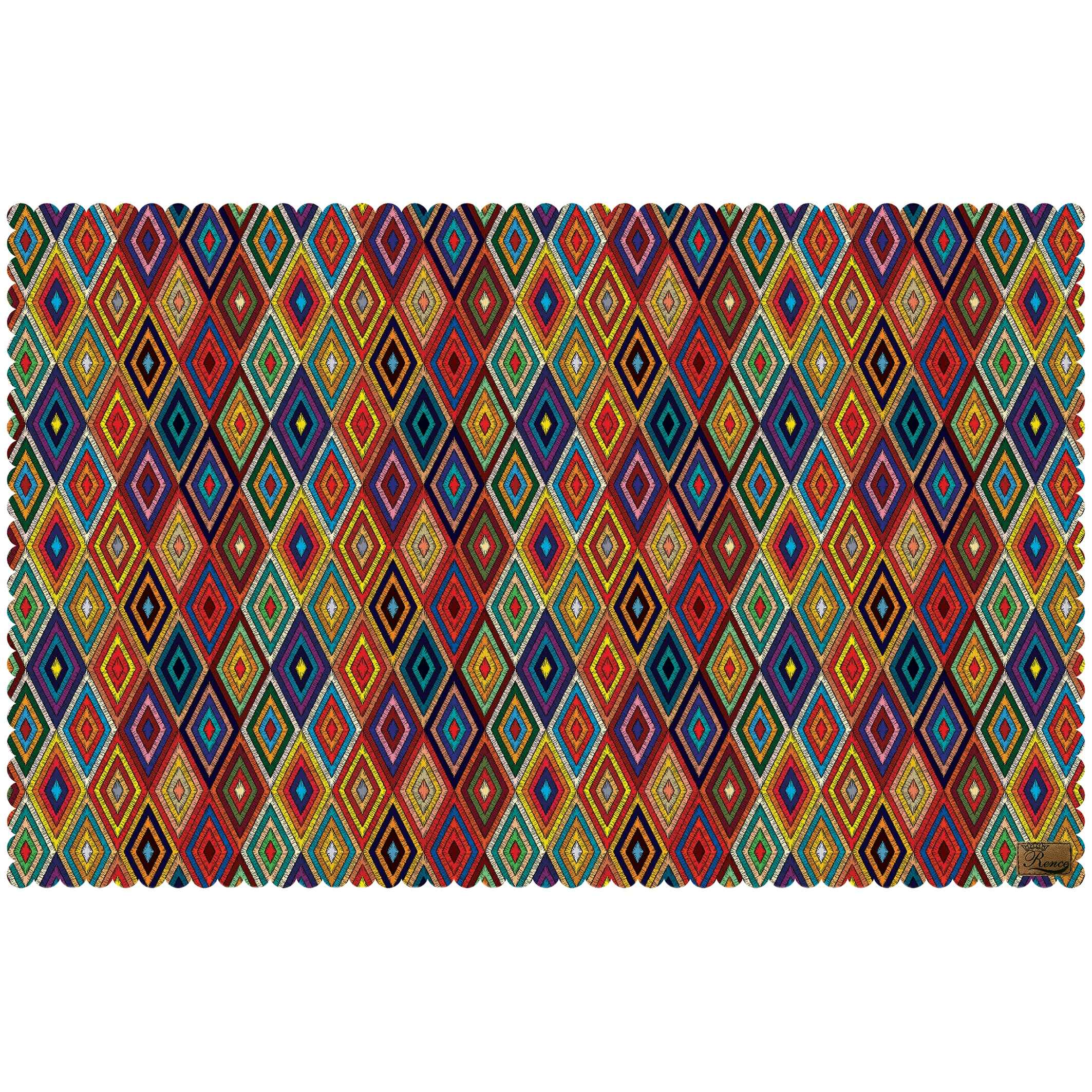 Price and Buy Velvet Tablecloth Persian Elegance with Diamond Design