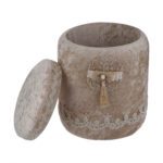 Price and Buy Velvet Waste Basket & Tissue Box Cover Set with Tassel - Image 5