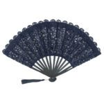 Price and Buy Venus Handmade Embroidery Fan – Delicate Cream Stitch Detailing - Image 3