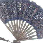 Price and Buy Venus Handmade Embroidery Fan – Delicate Cream Stitch Detailing - Image 4