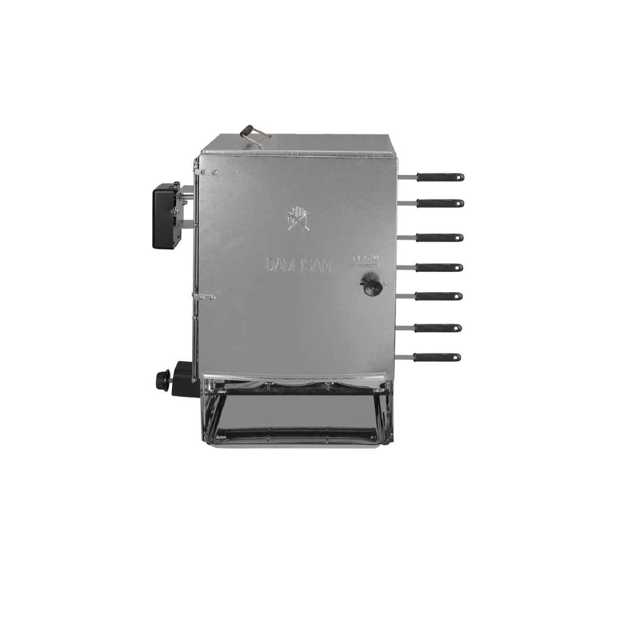 Price and Buy Vertical Kebab Gas Grill Burner – Automatic Rotating with 14-Skewer Stand - Image 3