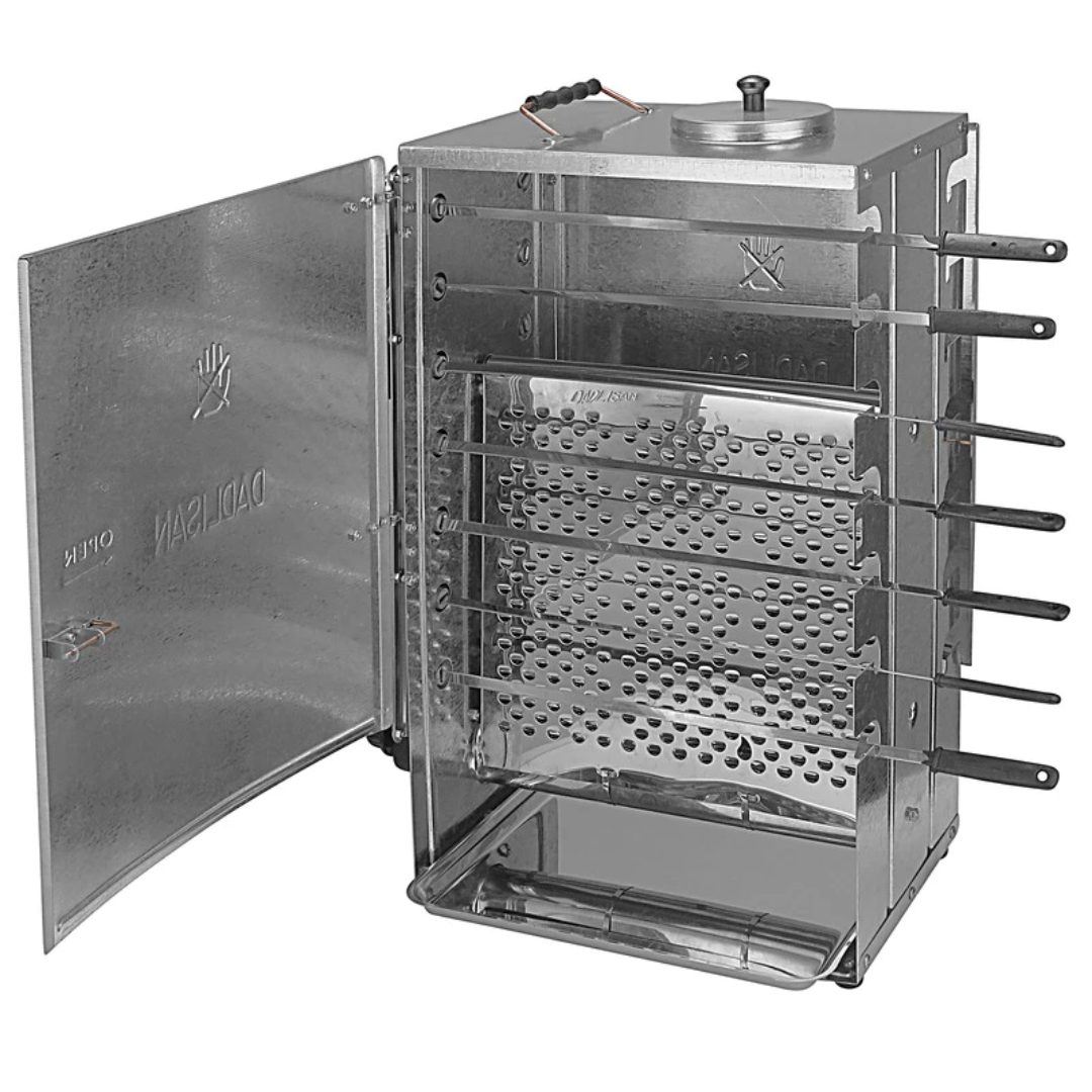 Price and Buy Vertical Kebab Gas Grill Burner – Automatic Rotating with 20-Skewer Stand - Image 3