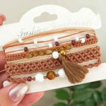 Price and Buy Vibrant Bohemian Embroidered Bracelet Set for Women – Stylish and Unique