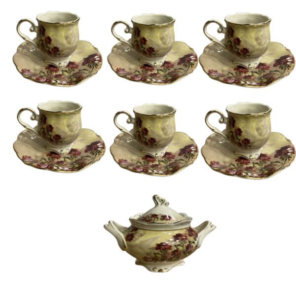Price and Buy Victorian 13-Pcs Porcelain Tea Set in Elegant Floral Collection Prestige Model_6901a6843cc92.jpeg Price and Buy Victorian 13-Pcs Porcelain Tea Set in Elegant Floral Collection Prestige Model