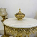 Price and Buy Vintage Brass Sugar Bowl with Intricate Lid Design - Image 4