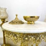 Price and Buy Vintage Brass Sugar Bowl with Intricate Lid Design - Image 8