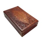 Price and Buy Vintage-Inspired Handcrafted Wooden Jewelry Box with Floral Design