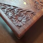 Price and Buy Vintage-Inspired Handcrafted Wooden Jewelry Box with Floral Design - Image 3