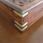 Price and Buy Vintage-Inspired Handcrafted Wooden Jewelry Box with Floral Design - Image 7