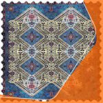 Price and Buy Vintage Persian Geometric Design Velvet Tablecloth - Image 3