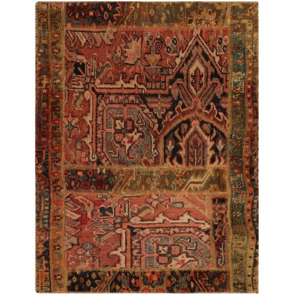 Price and Buy Vintage Persian Hand-Knotted Patchwork Carpet Brick Red_68ff0176c1a25.jpeg Price and Buy Vintage Persian Hand-Knotted Patchwork Carpet Brick Red