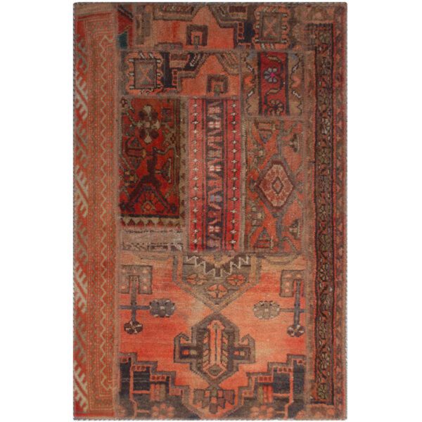 Price and Buy Vintage Persian Hand-Knotted Patchwork Carpet Brick Red_68ff1cf1db501.jpeg Price and Buy Vintage Persian Hand-Knotted Patchwork Carpet Brick Red