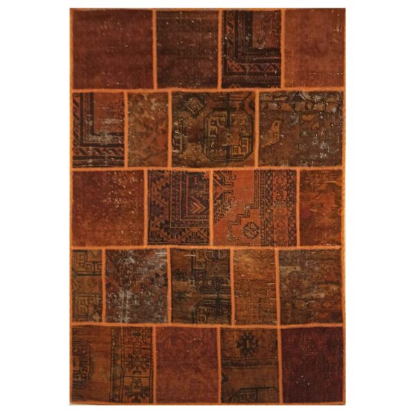 Price and Buy Vintage Persian Hand-Knotted Patchwork Carpet Brown_68ff9bff06f82.jpeg Price and Buy Vintage Persian Hand-Knotted Patchwork Carpet Brown