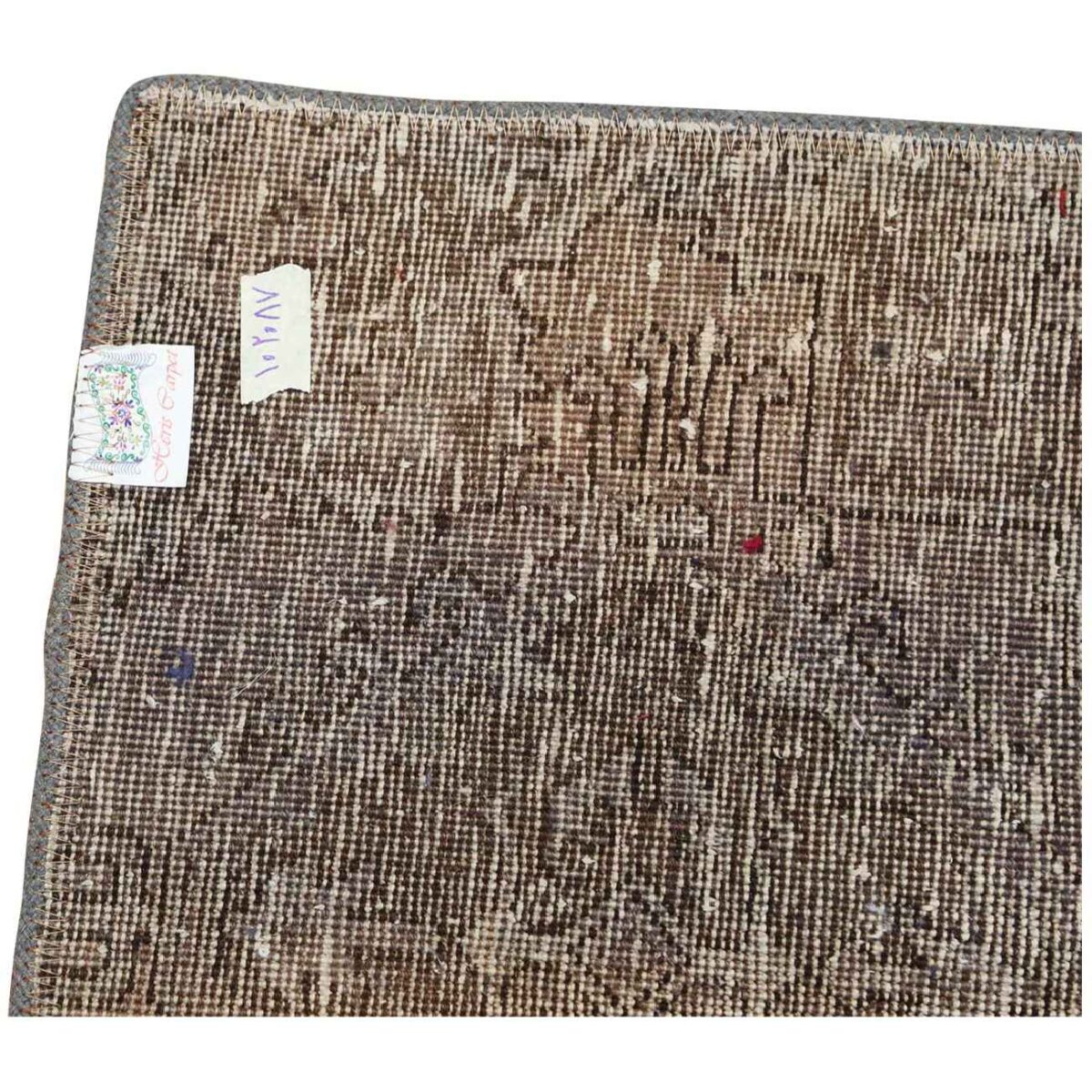 Price and Buy Vintage Persian Hand-Knotted Patchwork Carpet Geometric - Image 6