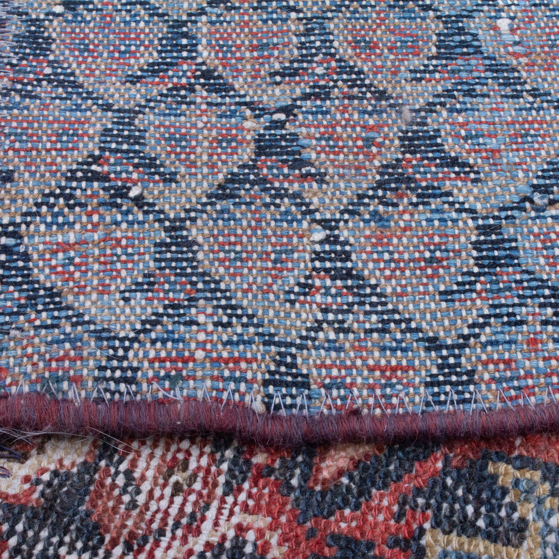 Price and Buy Vintage Persian Hand-Knotted Patchwork Carpet Geometric - Image 4