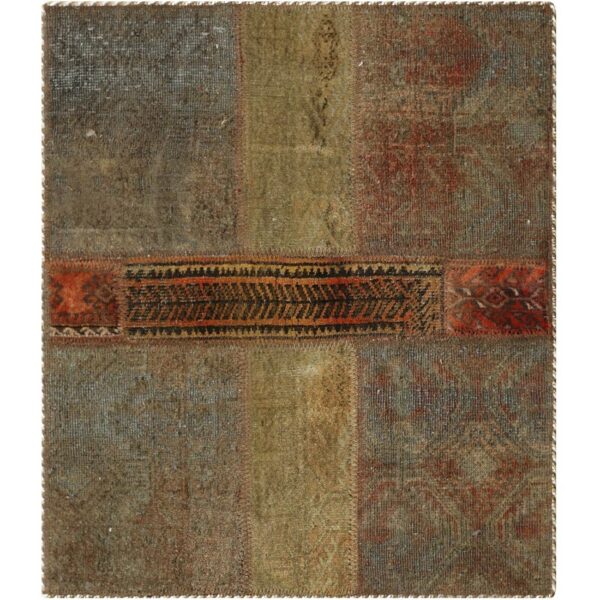 Price and Buy Vintage Persian Hand-Knotted Patchwork Carpet Green_68feda769464c.jpeg Price and Buy Vintage Persian Hand-Knotted Patchwork Carpet Green