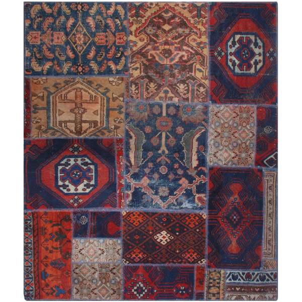 Price and Buy vintage Persian Hand-Knotted Patchwork Carpet Haris