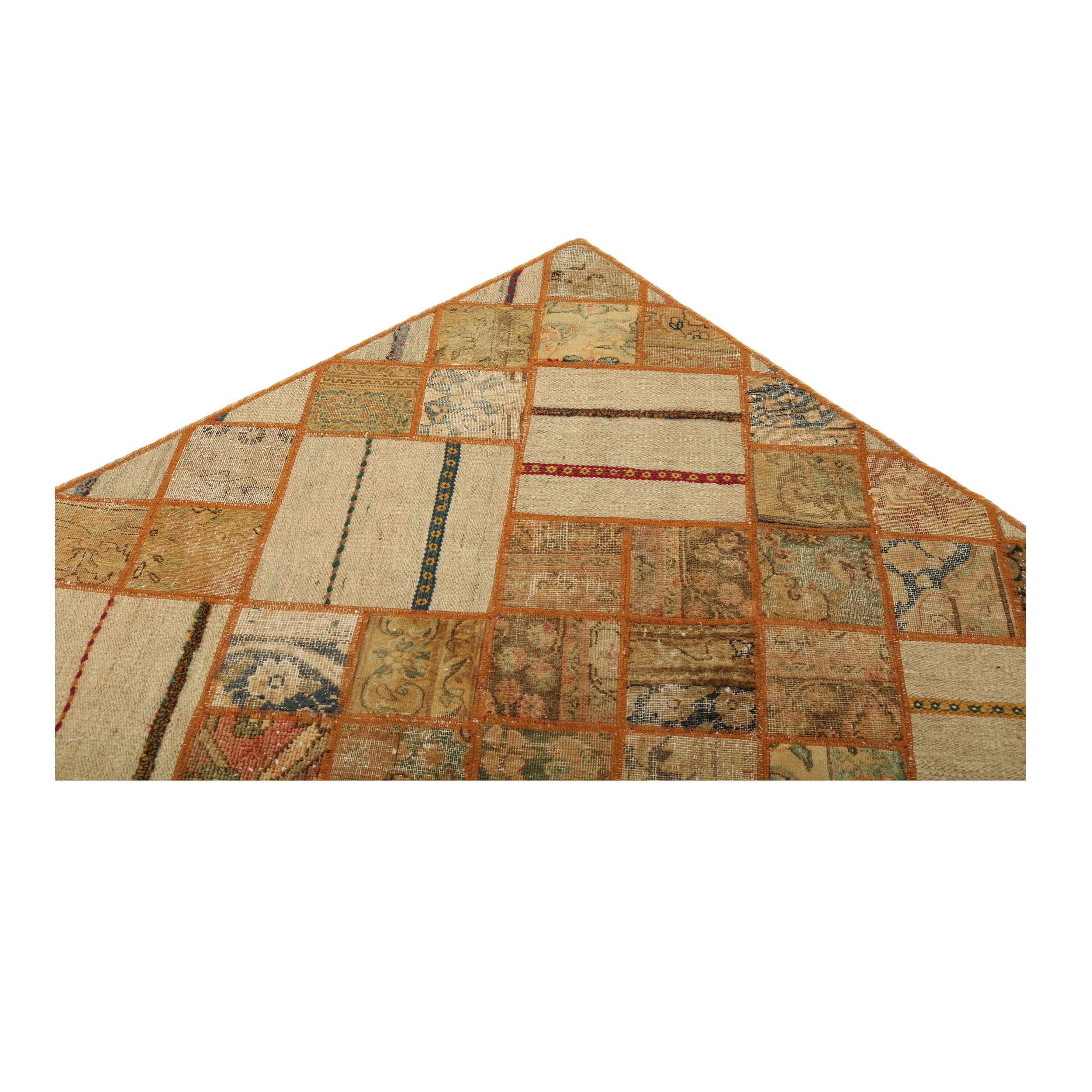 Price and Buy Vintage Persian Hand-Knotted Patchwork Carpet Leila - Image 4