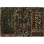 Price and Buy Vintage Persian Hand-Knotted Patchwork Carpet Nasim - Image 3