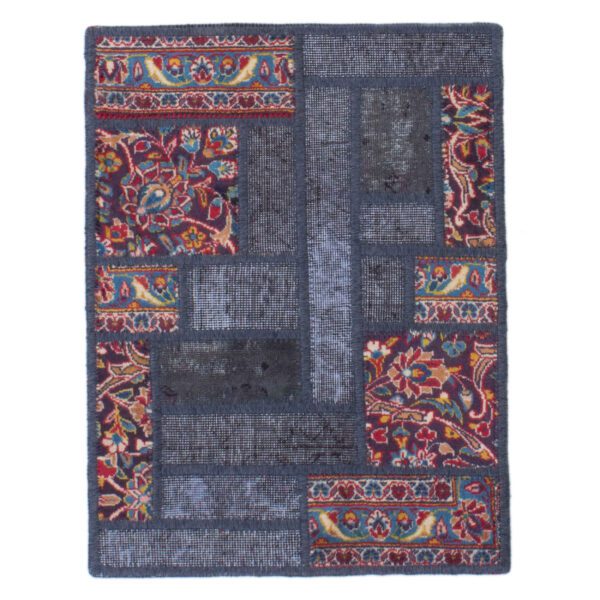 Price and Buy Vintage Persian Hand-Knotted Patchwork Carpet Navy Blue_68ff01508e64e.jpeg Price and Buy Vintage Persian Hand-Knotted Patchwork Carpet Navy Blue