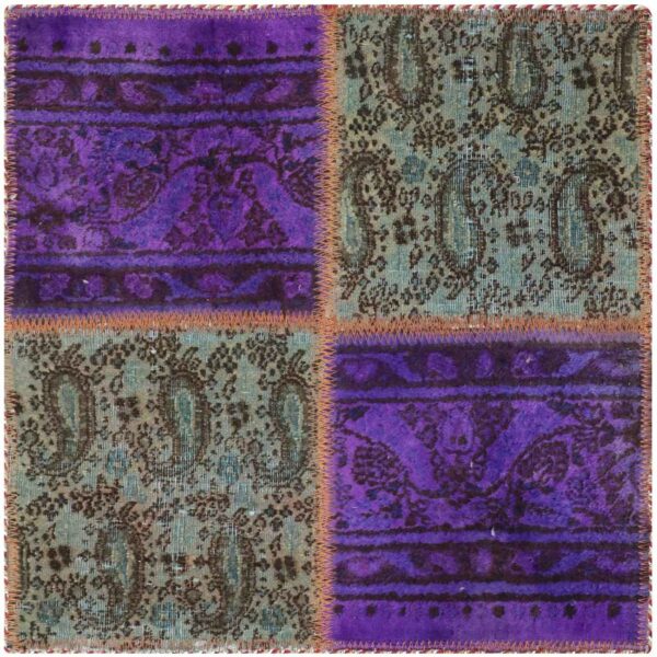 Price and Buy Vintage Persian Hand-Knotted Patchwork Carpet Paisley Purple_68ff1d191539d.jpeg Price and Buy Vintage Persian Hand-Knotted Patchwork Carpet Paisley Purple