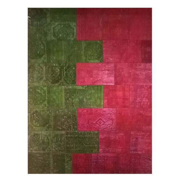 Price and Buy Vintage Persian Hand-Knotted Patchwork Carpet Pink & Green_68fee8baa63a9.jpeg Price and Buy Vintage Persian Hand-Knotted Patchwork Carpet Pink & Green
