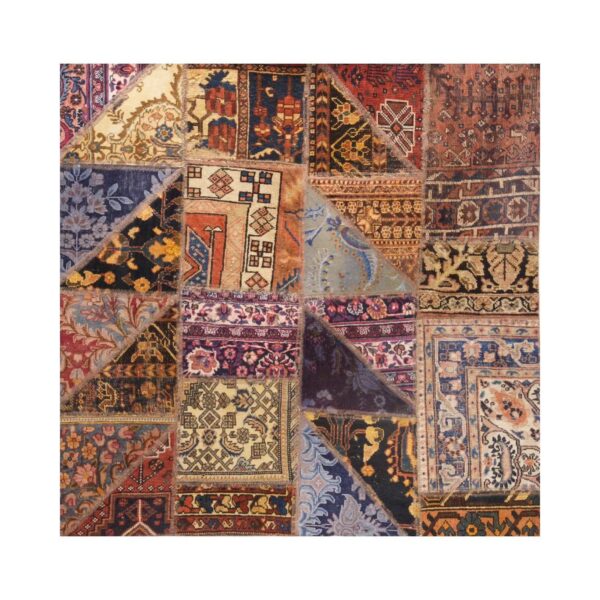 Price and Buy Vintage Persian Hand-Knotted Patchwork Carpet Red_68feccd385cf5.jpeg Price and Buy Vintage Persian Hand-Knotted Patchwork Carpet Red