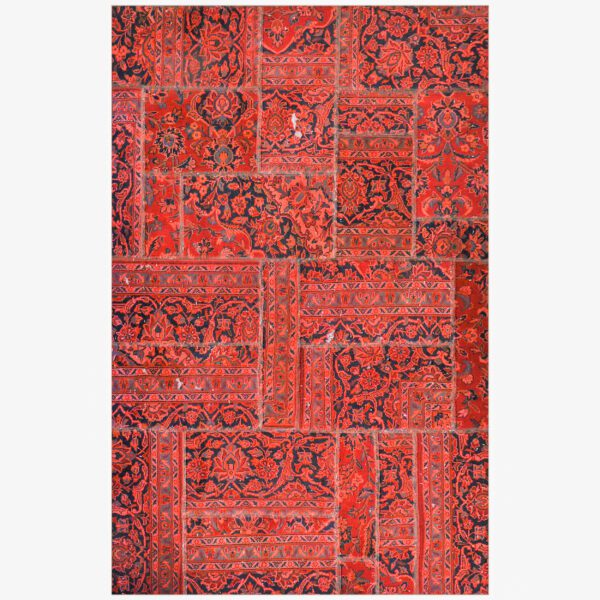 Price and Buy Vintage Persian Hand-Knotted Patchwork Carpet Red_68fef2d001b8d.jpeg Price and Buy Vintage Persian Hand-Knotted Patchwork Carpet Red