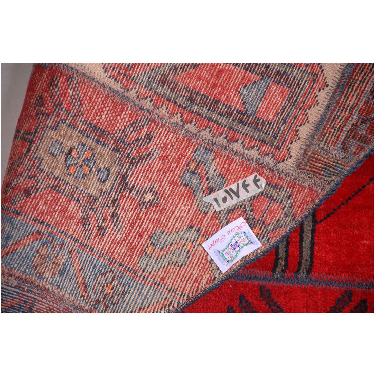 Price and Buy Vintage Persian Hand-Knotted Patchwork Carpet Red - Image 3