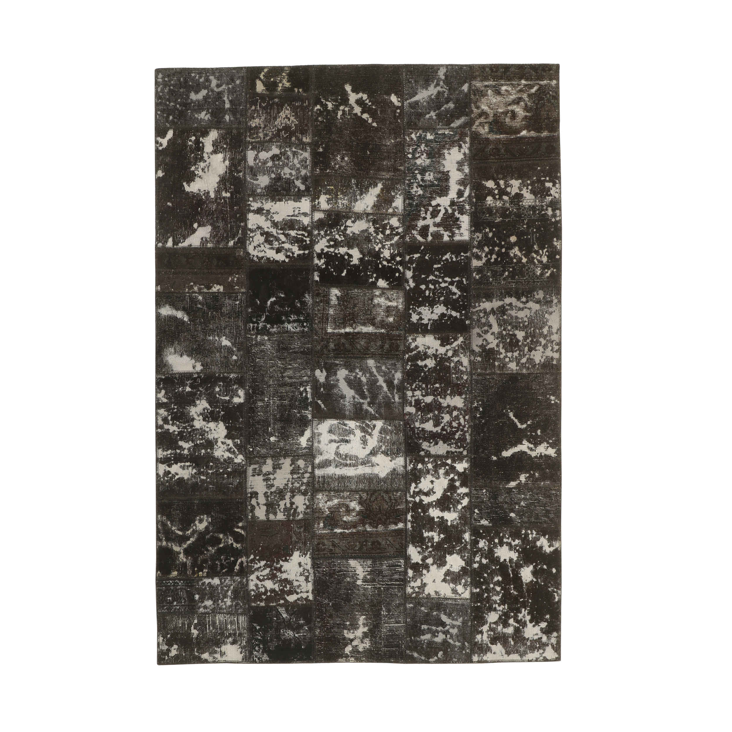 Price and Buy Vintage Persian Hand-Knotted Patchwork Carpet Shadow