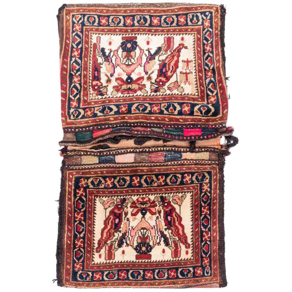 Price and Buy Vintage Persian Saddle Bag – Handwoven & Second-Hand Tōbrag – Jalal