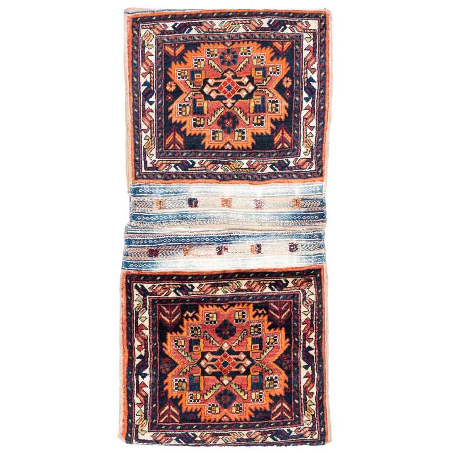 Price and Buy Vintage Persian Saddle Bag – Handwoven & Second-Hand Tōbrag – Sarv