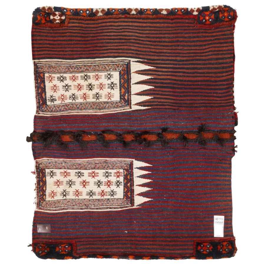 Price and Buy Vintage Persian Saddle Bag – Handwoven & Second-Hand Tōbrag – Sorkh - Image 3