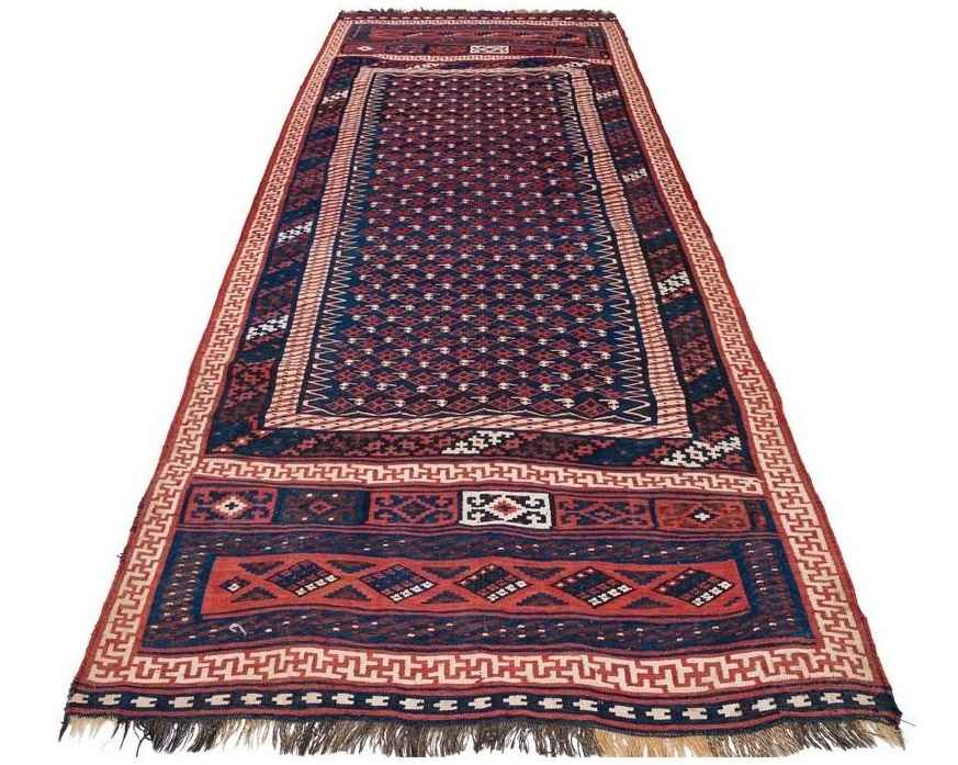 Price and Buy Vintage Persian Wool Kilim Rug Runner Ghashghaei Handwoven - Image 3